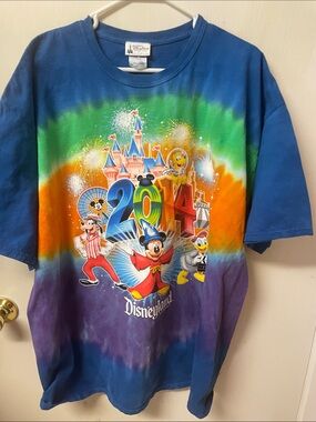 Vintage Tie Dye Disney Land T Shirt #20